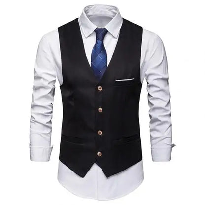 I -Jewelry S-6XL Mens Suit Vest Male Waistcoat Gilet Homme Casual Sleeveless Formal Business Vest chaleco hombre