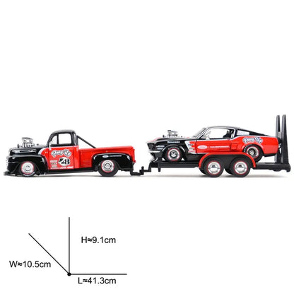 Maisto 1:24 1948 Ford F1 Pickup & 1967 Ford Mustang GT Static Die Cast Vehicles Collectible Model Sports Car Toys
