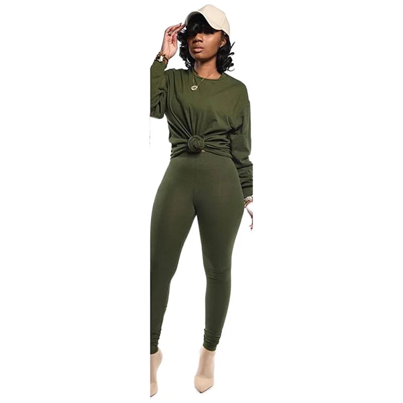 new two piece set women 2 piece set stacked leggings clothes for women outfits stacked pants tracksuit