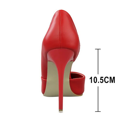 BIGTREE Shoes Women Pumps Fashion High Heels Shoes Black Pink Yellow Shoes Women Bridal Wedding Shoes Ladies Stiletto Party Shoe