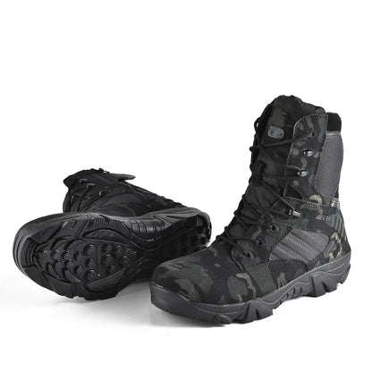 Camouflage Men Boots Work Safty Shoes Men Desert Tactical Military Boots Autumn Winter Special Force Army Ankle Boots Men