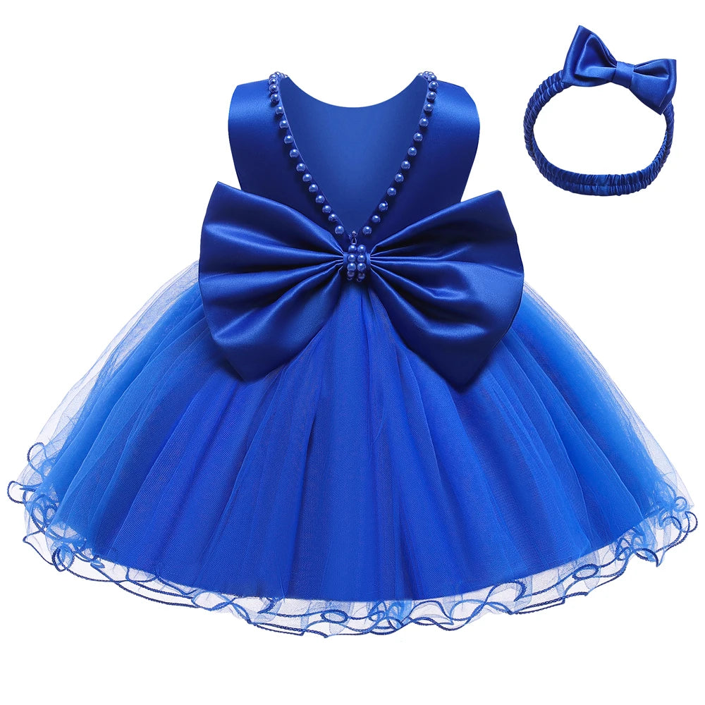 Baby Christmas Costume Christening Princess Dress For Baby Girls Wedding Kids Infant 1st Birthday Party Dress Newborn Clothes