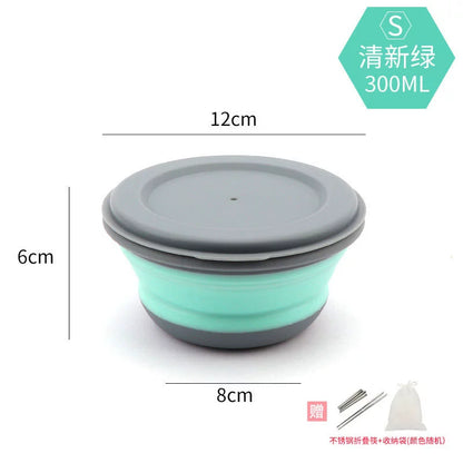 Folding Bowl Compressed Lunch Box Water Cup Supplies Instant Noodles Portable