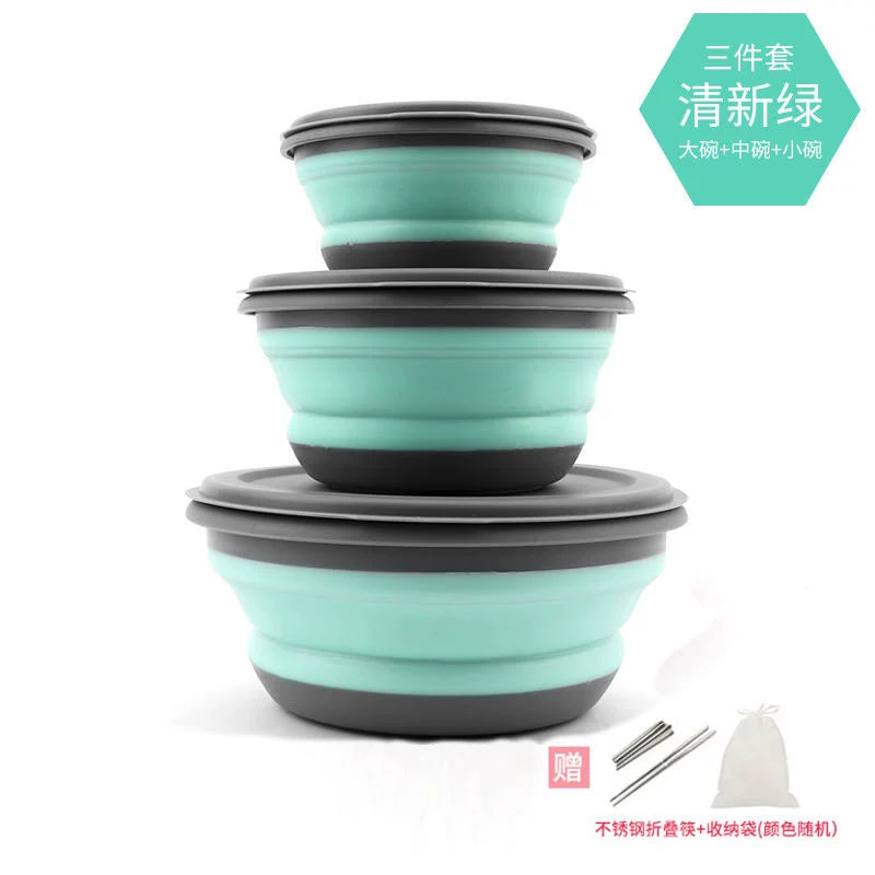 Folding Bowl Compressed Lunch Box Water Cup Supplies Instant Noodles Portable