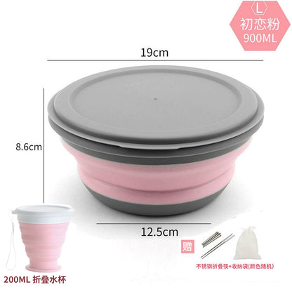 Folding Bowl Compressed Lunch Box Water Cup Supplies Instant Noodles Portable