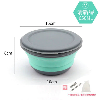 Folding Bowl Compressed Lunch Box Water Cup Supplies Instant Noodles Portable