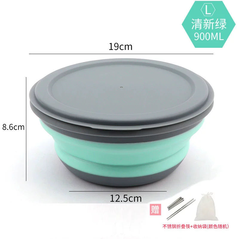 Folding Bowl Compressed Lunch Box Water Cup Supplies Instant Noodles Portable