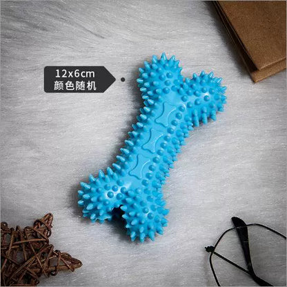 Dog Toy Rubber Ball Dog Chew Bite-Resistant Molar Rod Small and Medium-Sized Puppy Teddy/Pomeranian Pet Relieving Stuffy Handy Gadget