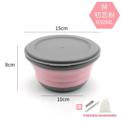 Folding Bowl Compressed Lunch Box Water Cup Supplies Instant Noodles Portable