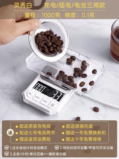 Portable Pour-over Coffee Mini Camping Small Electronic Scale