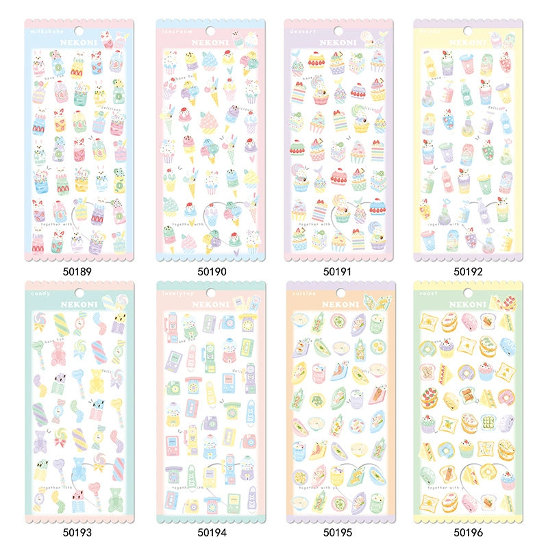 Ice Cream Cake Dessert Fondant Sandwich Cute Fresh Food Notebook Account Material Decoration Stickers