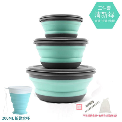 Folding Bowl Compressed Lunch Box Water Cup Supplies Instant Noodles Portable