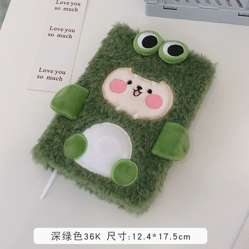 Cartoon Stuffed Notebook Cute Journal Young Adult Heart Journal Book Creative Student Diary Book Portable Notebook