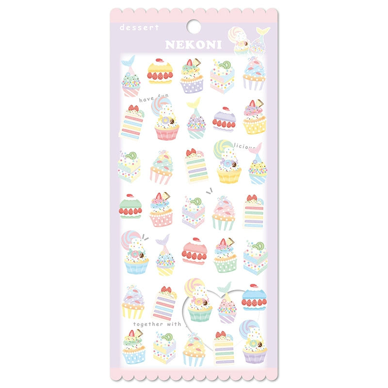 Ice Cream Cake Dessert Fondant Sandwich Cute Fresh Food Notebook Account Material Decoration Stickers