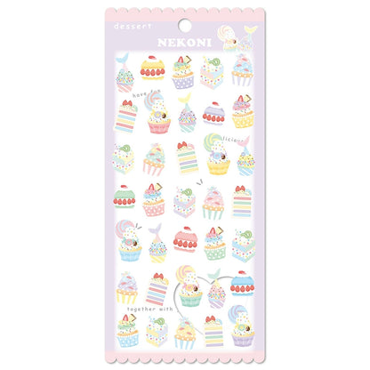 Ice Cream Cake Dessert Fondant Sandwich Cute Fresh Food Notebook Account Material Decoration Stickers