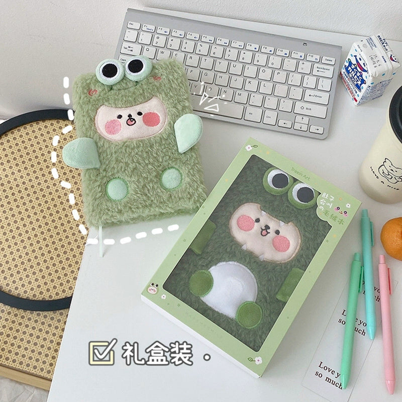 Cartoon Stuffed Notebook Cute Journal Young Adult Heart Journal Book Creative Student Diary Book Portable Notebook