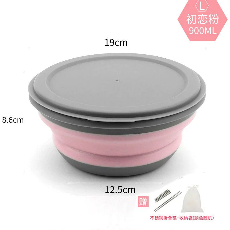 Folding Bowl Compressed Lunch Box Water Cup Supplies Instant Noodles Portable