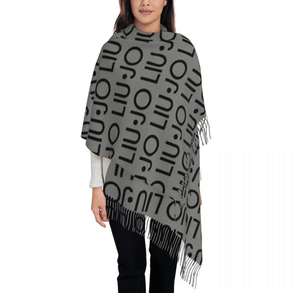 Liu Jo Scarf for Womens Winter Fall Shawl Wrap Luxury Brand Italian Long Shawl Scarf for Daily Wear