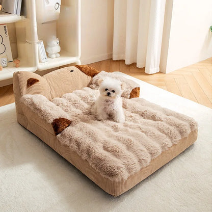 New Four Seasons Washable Dog Bed Sofa with Detachable Cushion Suitable for Medium To Large Sized Cat/Dog Nests Pet Supplies