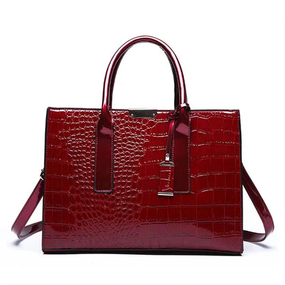 Brand Leather 3 Layers Alligator Crossbody Bag for Women Female Shoulder Messenger Sac Luxury Designer Ladies Handbags