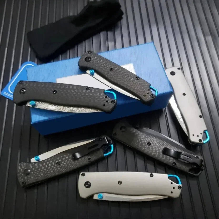 Outdoor EDC Pocket Folding Knife 535 533 S90V Blade Carbon Fiber / Titanium Alloy Handle Outdoor Survival Hunting Cutting Knives