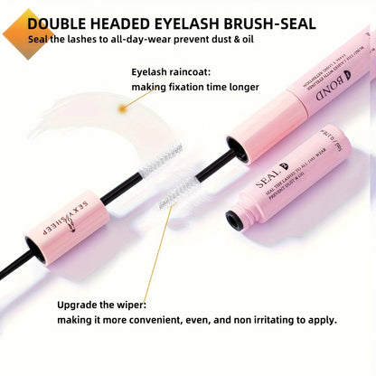 DIY Lash Extension Lash Clusters Individual Explosive eyelashes with Bond&Seal Remover Tweezers Lash Brush for Self Application