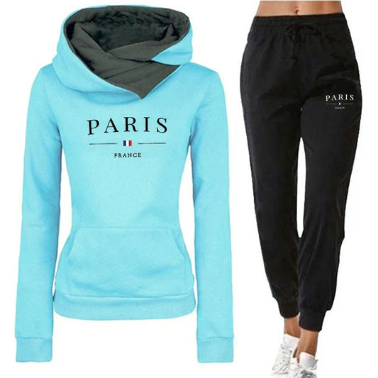 Simplicity Women's Tracksuit Long Sleeve Fashion Women's Clothing Sweatpants Pullover Sports Outdoor Casual