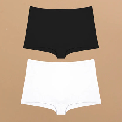 2pcs Women's Cotton Boxers Panties Female Seamless Sports Boyshorts Underwear Female Solid Soft Lingerie Safty Shorts XS-XL 2024