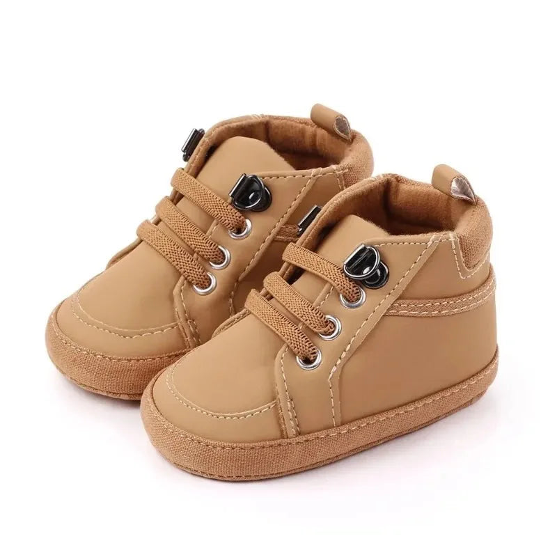 Baby Boy Sneakers Newborn PU Leather Infant Casual Girl Shoes Soft Sole Anti-slip Toddler First Walkers Crib Shoes