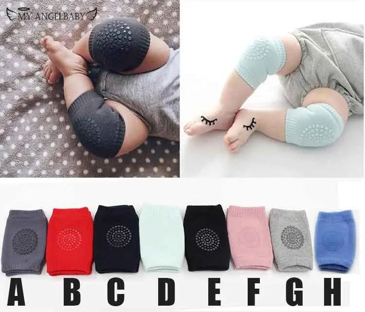 Soft Mesh Terry Baby Leg Warmers Toddler Kids Kneepad Protector Non-Slip Dispensing Safety Crawling Well Knee Pads For Child