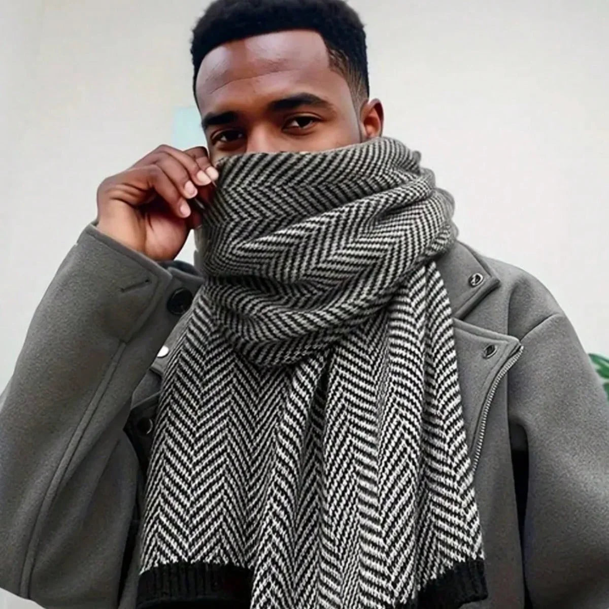 Fashion 180*30cm Scarves Man Autumn Winter Thick Warm Cashmere Business Long Wraps Boy Classic Shawl Free Shipping muffler