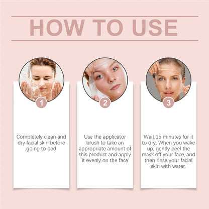 Collagen Overnight Wrapping Mask Elasticity & Hydration Hydrolyzed Collagen Peel Off Mask Smooth & Tight Skin Korean Skin Care