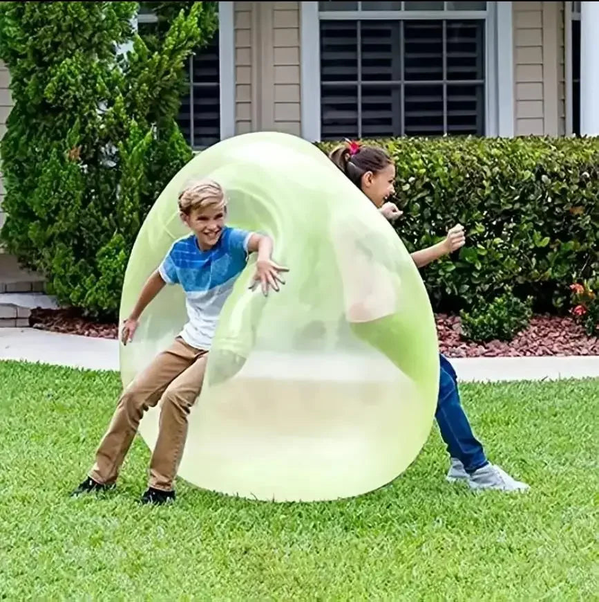 Decompression super large inflatable balloon water bubble ball, giant elastic inflatable ball TPR interactive swimming pool toy