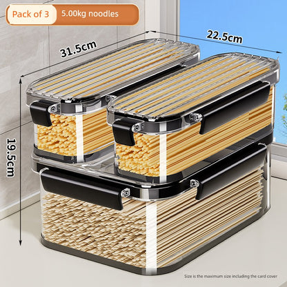 Noodles Rectangular Storage Tank Dry Goods Transparent Storage Box