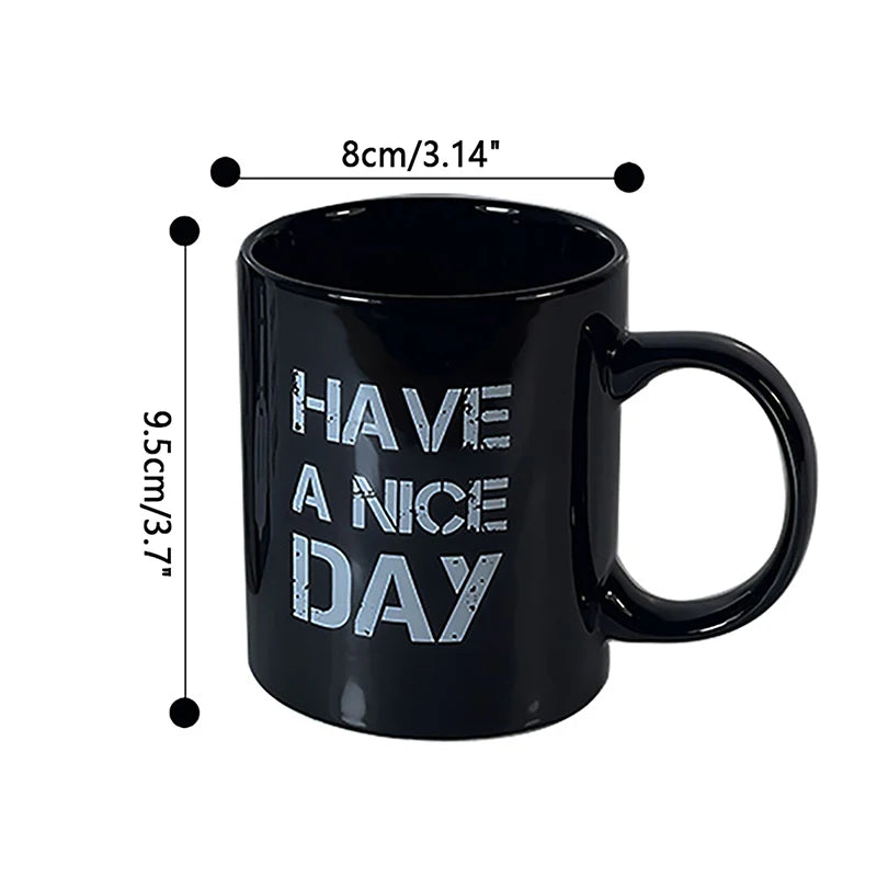 Creative Have A Nice Day Coffee Mug Middle Finger Funny Cup For Coffee Milk Tea Cups Novelty Gifts