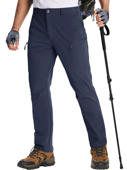 TACVASEN Waterproof Lightweight Hiking Pants Mens Ripstop Quick Dry Cargo Work Pant Outdoor Trekking Hard-wearing Trousers Male