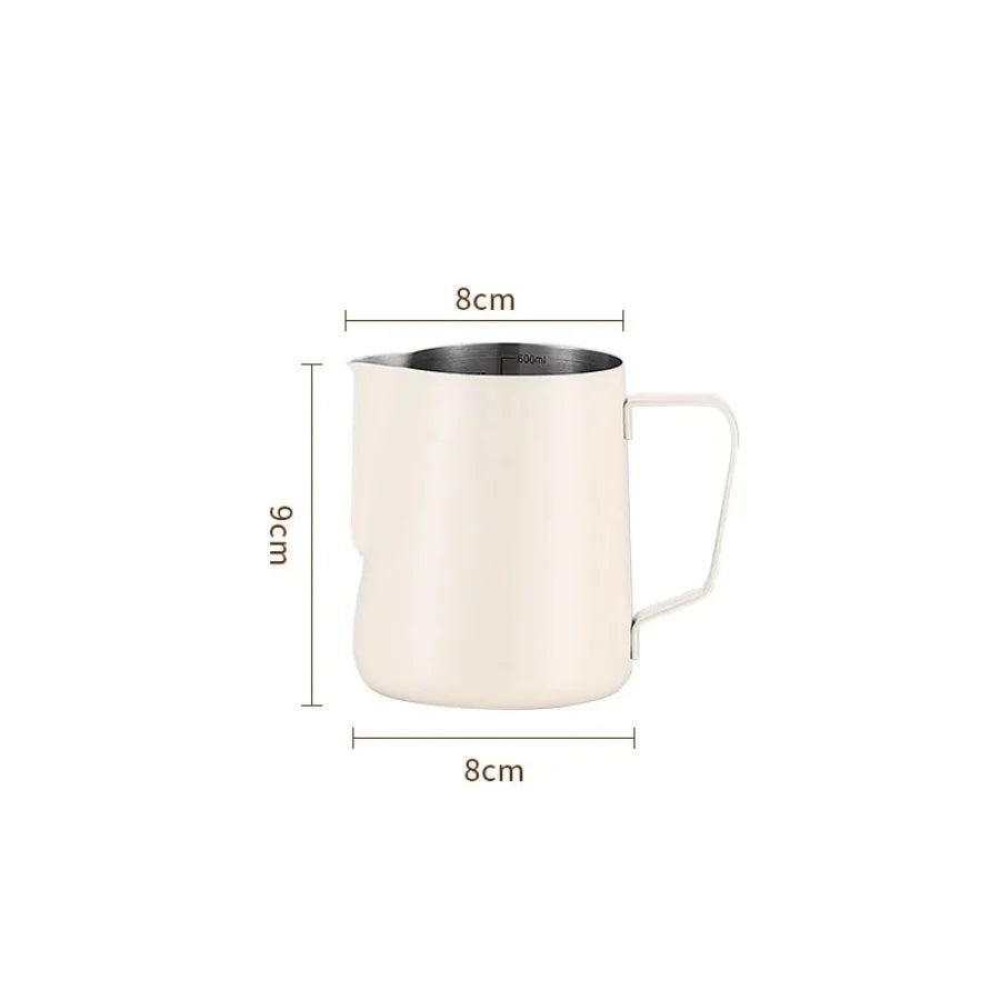 350/600ML Coffee Milk Frothing Pitcher Jug 304 Stainless Steel Precise Scale High Quality Latte