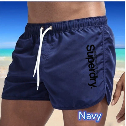 Summer Hot Selling Men's Beach Shorts Breathable Fast Drying Casual Fashionable Surfing Shorts 2024 Fitness Running Shorts