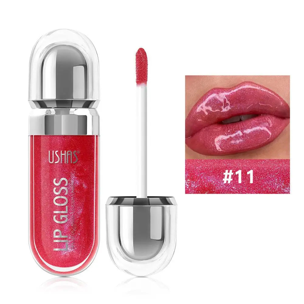 12 Colors Glitter Lip Gloss Long Lasting Diamond Pearlescent Metallic Liquid Lipstick