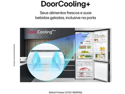 LG Frost Free Smart Black Refrigerator/Cooler-220V