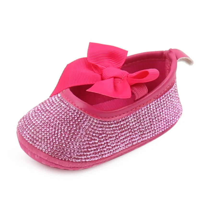 Baby Beautiful Shoes High Quality Newborn Toddler Girls Sneaker Spring and Summer Sandal Cute Bowknot Shiny Diamonds BBW3204