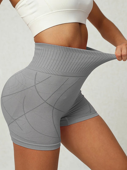 3pcs seamless slim fit sports outdoor women's casual fitness yoga pants hip-raising high-waist sports shorts