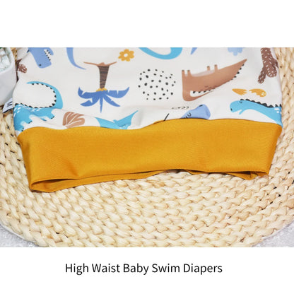 Eezkoala Leakproof Swimming Diaper Newborn Baby High Waist Swim Nappies Washable Sunproof Baby Swimwear Cloth Nappys