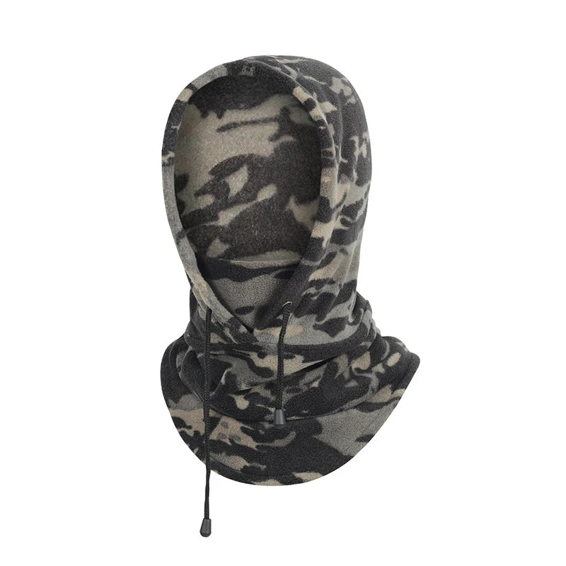 Winter Cycling Men Polar Fleece Warmer Beanies Women Camouflage Full Face Mask Thickened Helmet Liner Sport Ski Balaclava Cap