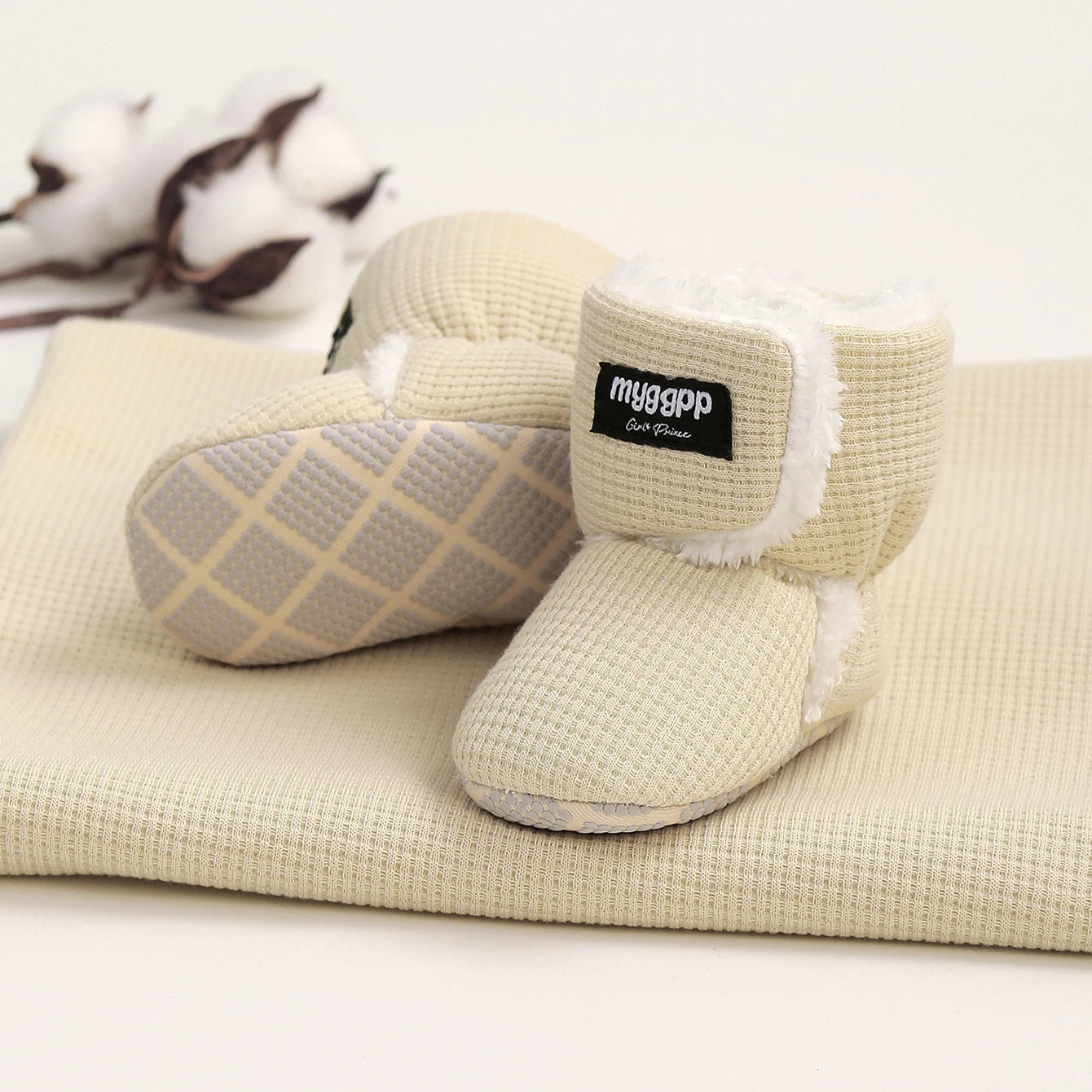 Newborn Infant Baby Girls Boys Warm Fleece Winter Booties First Walkers Slippers Shoes