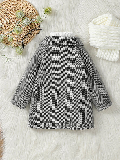 New  Baby Boys 1-3Y Fall/Winter Long Sleeve Plush Warm  Jacket With Button For Chinese Style Outdoor Wear
