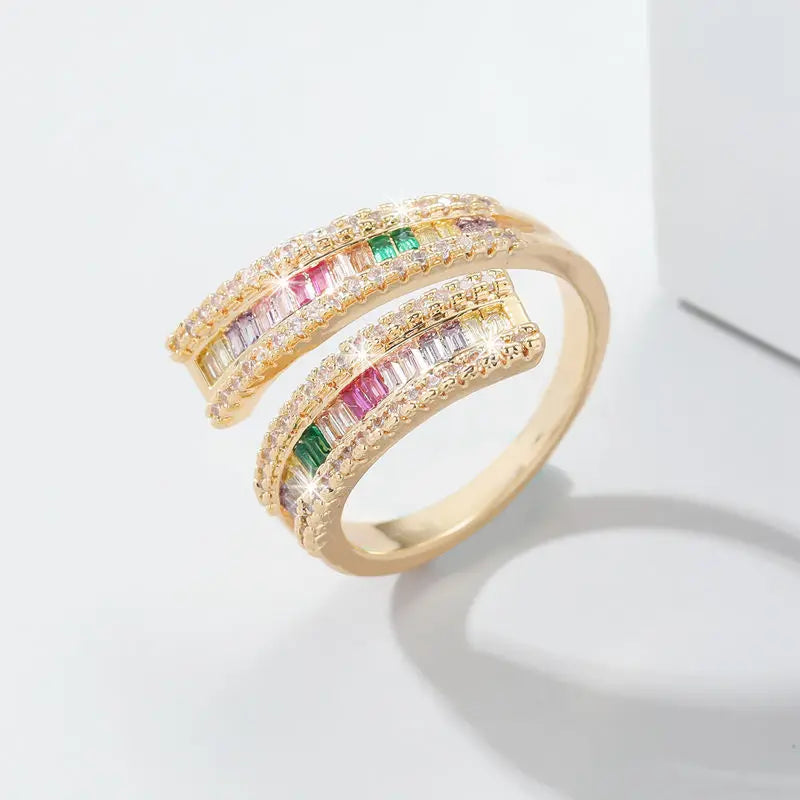 Fashion Vintage Delicate Floral Ruby Rings for Female