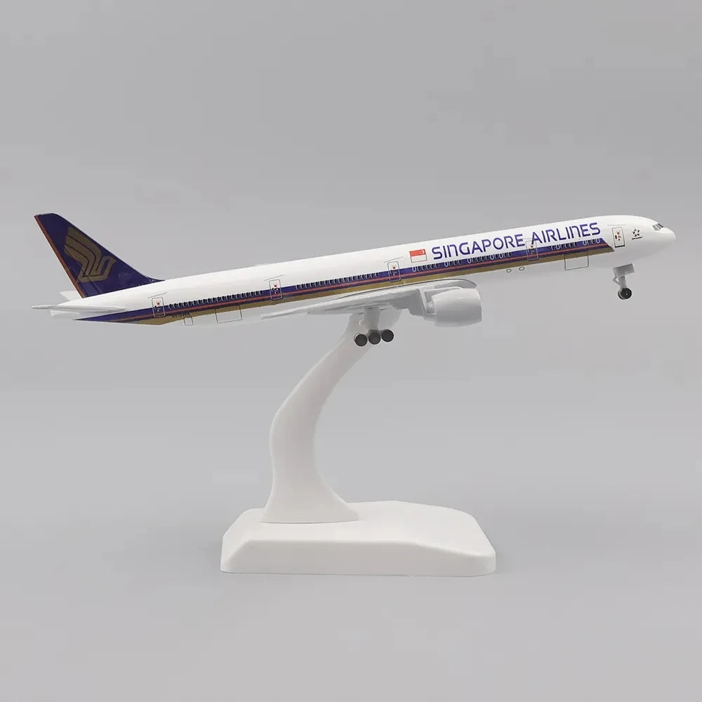 20CM Boeing 777 Air Canada Alloy Airplane Model Toy With Wheel Replica Aircraft Plane Boys for Collectible Display Gift