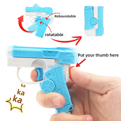 2 in 1 Deformed Fidget Spinner Toys Gun for Children Antistress