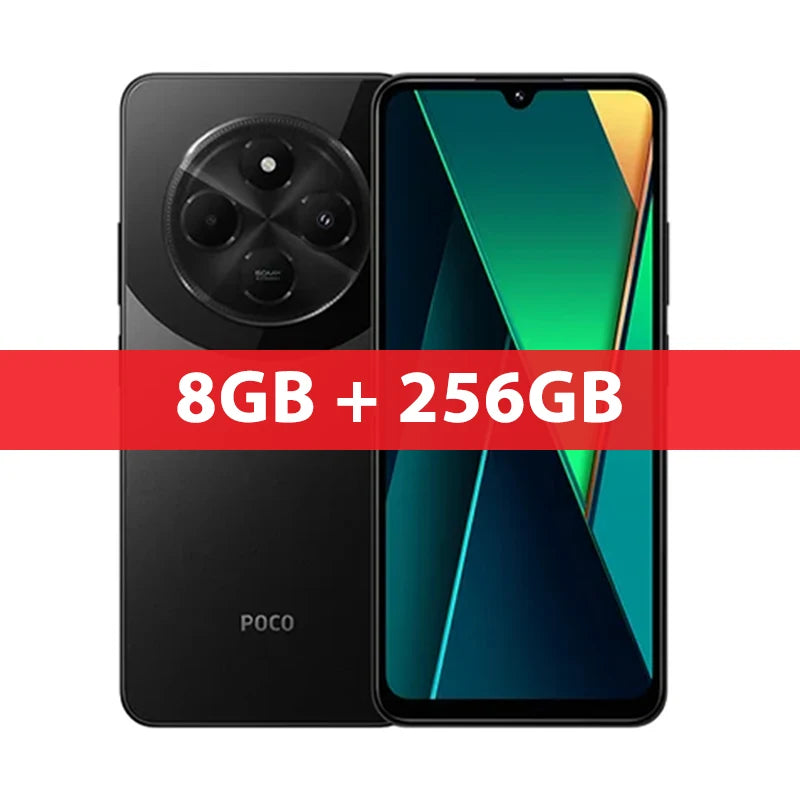 POCO C75 Global Version Smartphone NFC 128GB 256GB 6.88" Dot Drop Display Helio G81-Ultra 50MP Camera Massive 5160mAh Battery